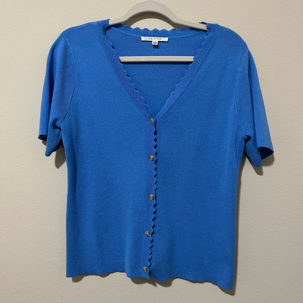 button-up sweater shirt